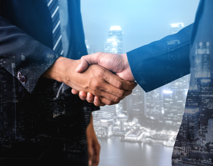 악수하는 사업가